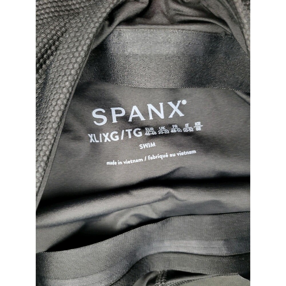 Spanx Shaping Halter One Piece Swimsuit Very Black 50684R XL - Picture 6 of 8